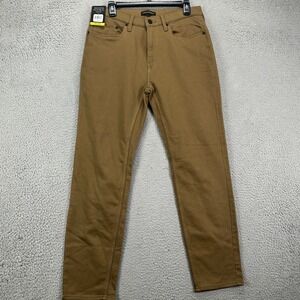 Banana Republic Mens 5 Pocket Pants‎ 32X30 Brown Travel Performance Stretch  NEW